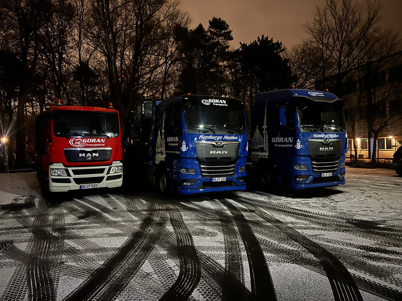 LKW-Flotte Baumaschinentransport Hamburg